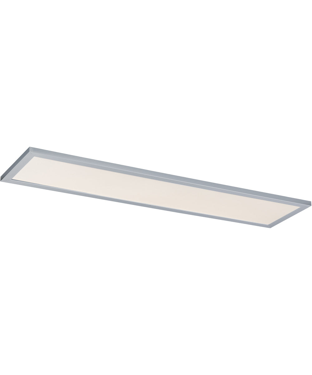 Sky 1' x 4' LED FlushMount - 5CCT Brushed Aluminum
