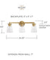 Aaron 3-Light Vanity Aged Brass