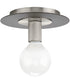 Trimble 1-Light 8" Flush Mount Brushed Nickel