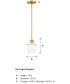 Summer Jazz 1 Light Pendant Brushed Gold