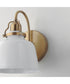Hollis 1-Light Sconce Natural Aged Brass