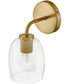 Percy 1-Light Medium Single Light Vanity in Lacquered Brass