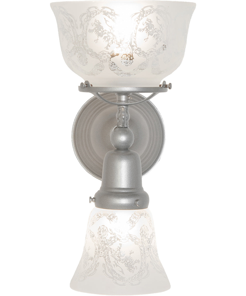 7" Wide Revival Garland Gas & Electric 2 Light Wall Sconce