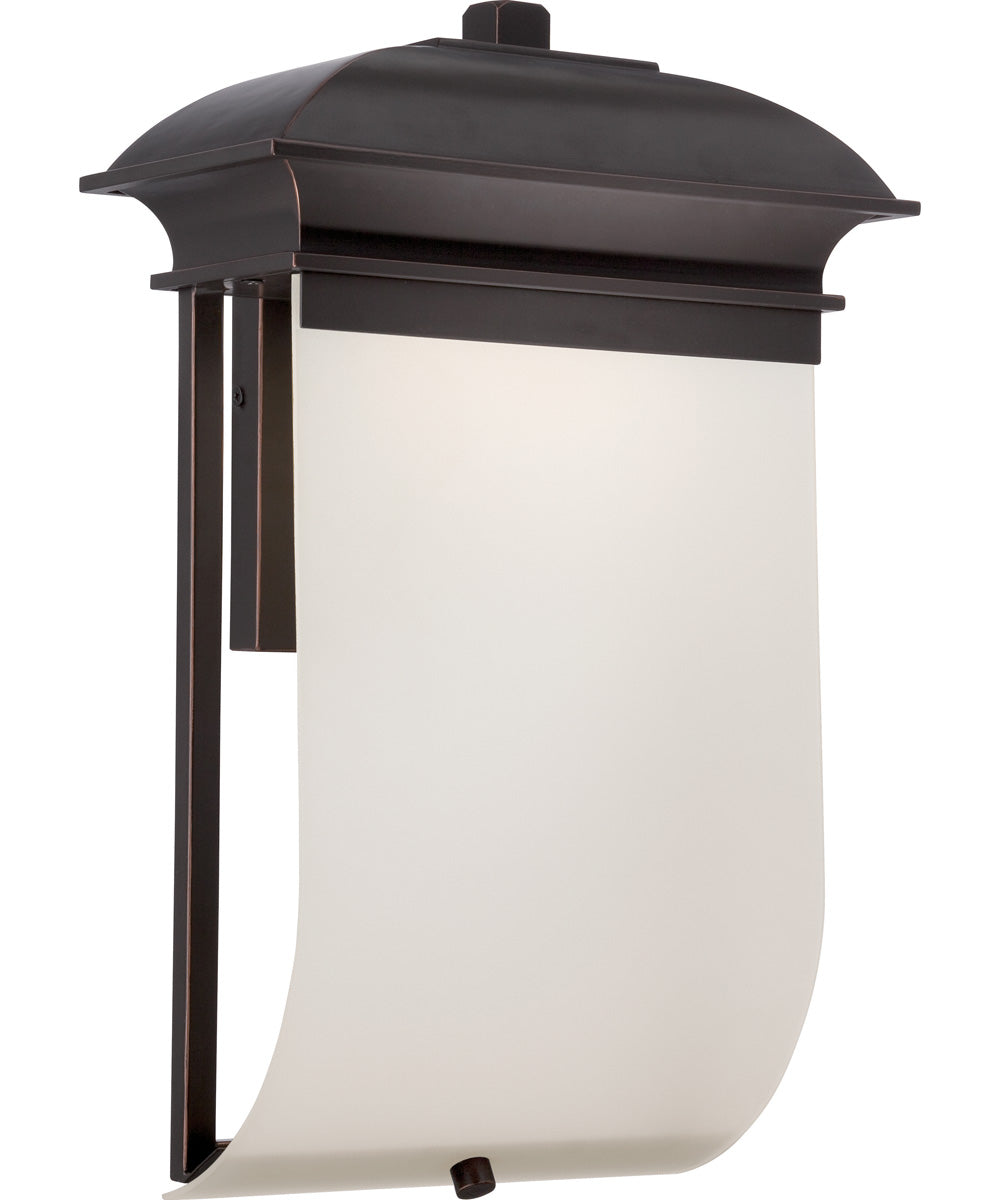 17"H Foster 1-Light LED Outdoor Mahogany Bronze