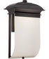 17"H Foster 1-Light LED Outdoor Mahogany Bronze