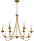 Livingston Chandelier Brushed Brass
