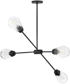 Livie 4-Light Medium Convertible Mobile Single Tier in Black