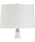 Quinn White & Silver Table Lamp