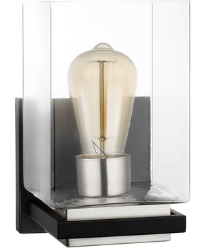 Crossroads 1-Light Vanity & Wall Matte Black