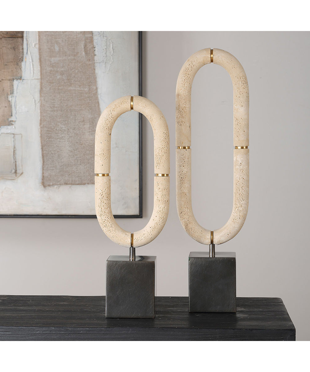 Oval Sculptures Fusion Set of 2