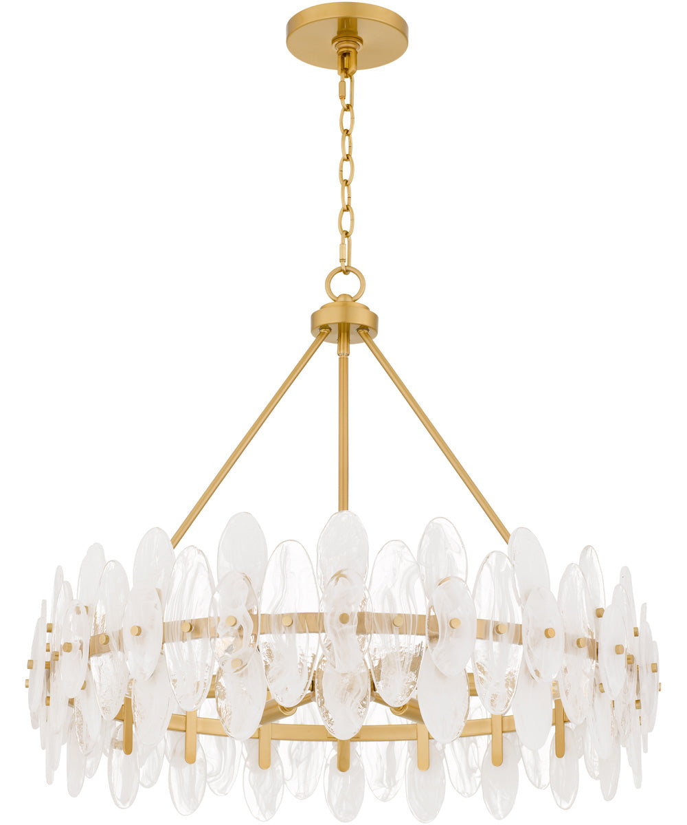 Abigail 6-light Pendant Brushed Gold
