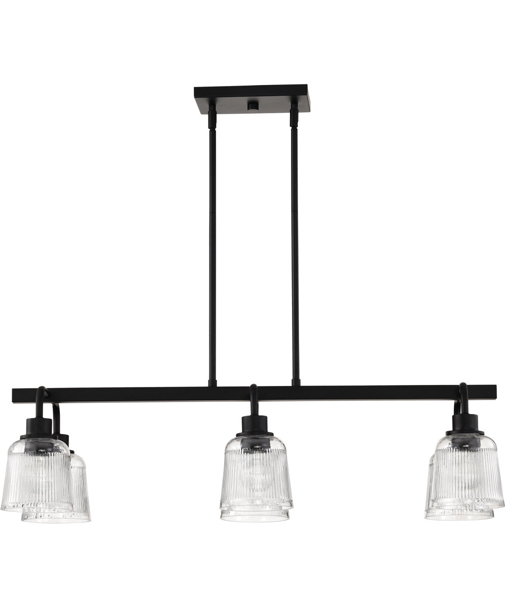 Grayson 6-Light Pendant Matte Black