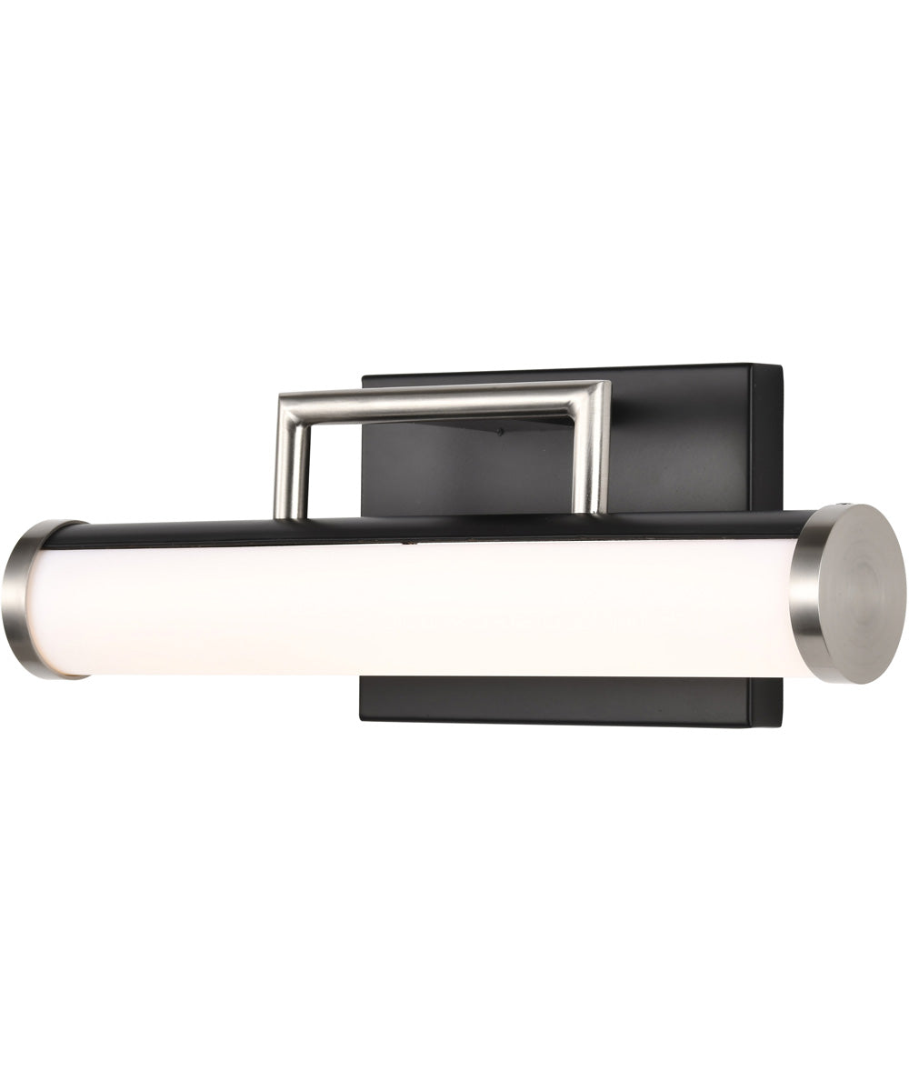 Solano  Vanity & Wall Black / Brushed Nickel