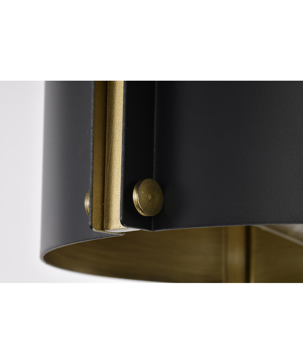 Altos 3-Light Close-to-Ceiling Matte Black