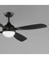 Bola 52 inch Indoor Fan w LED Light Kit Black
