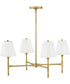 Beale 4-Light Medium Single Tier in Lacquered Brass