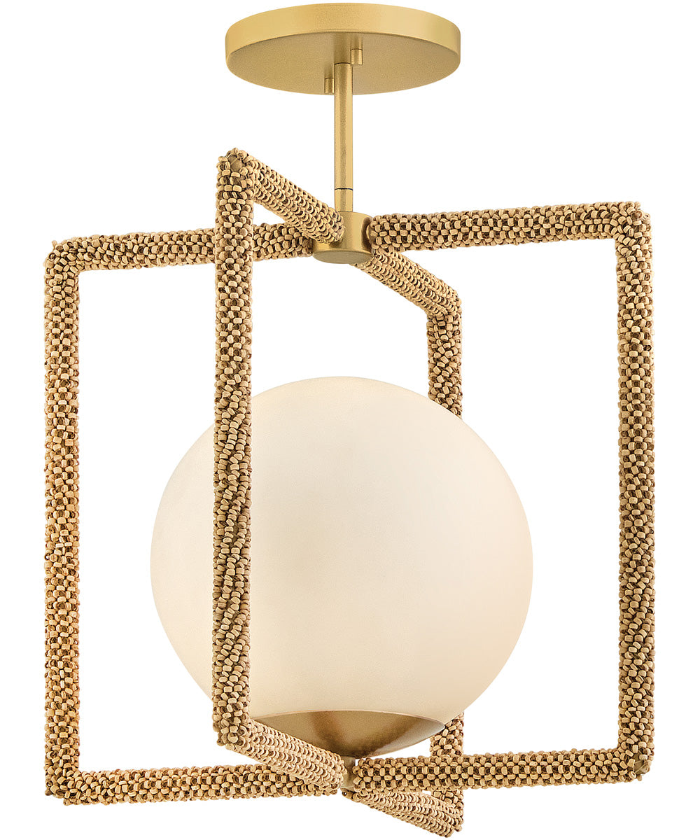 Keona 1-Light Medium Convertible Semi-Flush Mount in Deluxe Gold