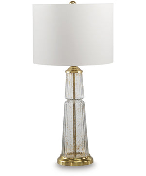 Bakersboro Glass Table Lamp Clear/Gold