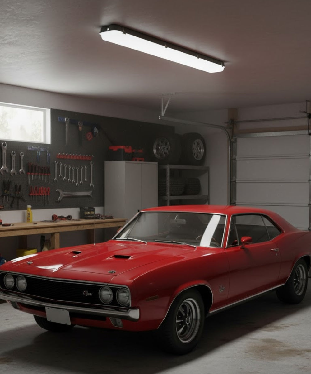 50"W Linear Vapor Tight 1-Light Integrated LED Light LightStrip Light Fixture by RP Lighting