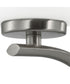 Adley 3-Light Etched White Glass Semi-Flush Convertible Light Brushed Nickel