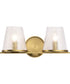 Valentine 2-Light Vanity & Wall Vintage Brass