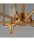 Hudson 9-Light Two-Tier Chandelier Natural Aged Brass