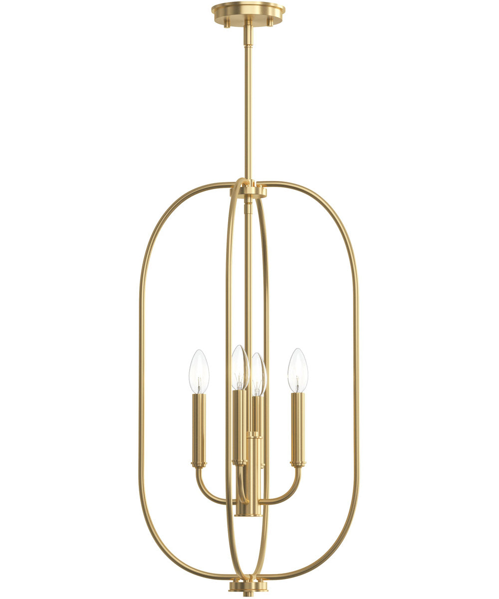 Reines 4-Light Foyer Pendant Brushed Gold