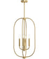 Reines 4-Light Foyer Pendant Brushed Gold
