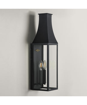 Radcliffe 2-Light Large Outdoor Wall Lantern Black