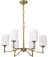 Liam 6-Light Chandelier Burnished Brass