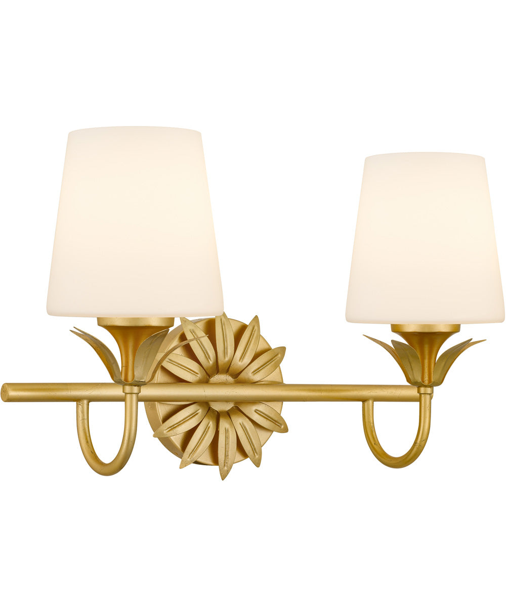 Dorothea 2-light Bath Light Gold Leaf