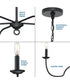 Canebrake 5-Light Chandelier Light Matte Black