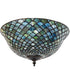 16" Wide Tiffany Fishscale Flush Mount