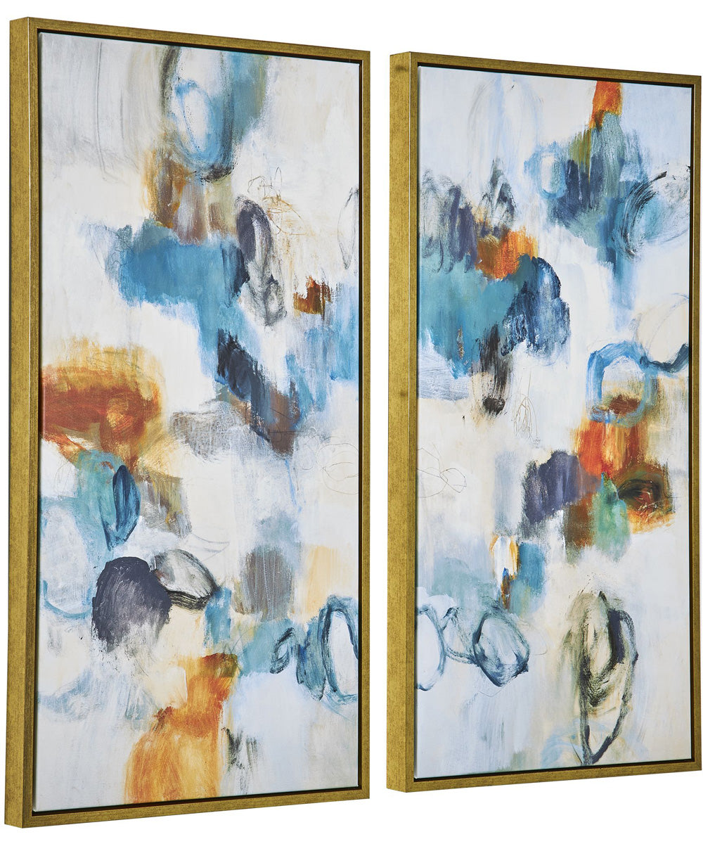 Casual Moments Framed Abstract Art Set of 2