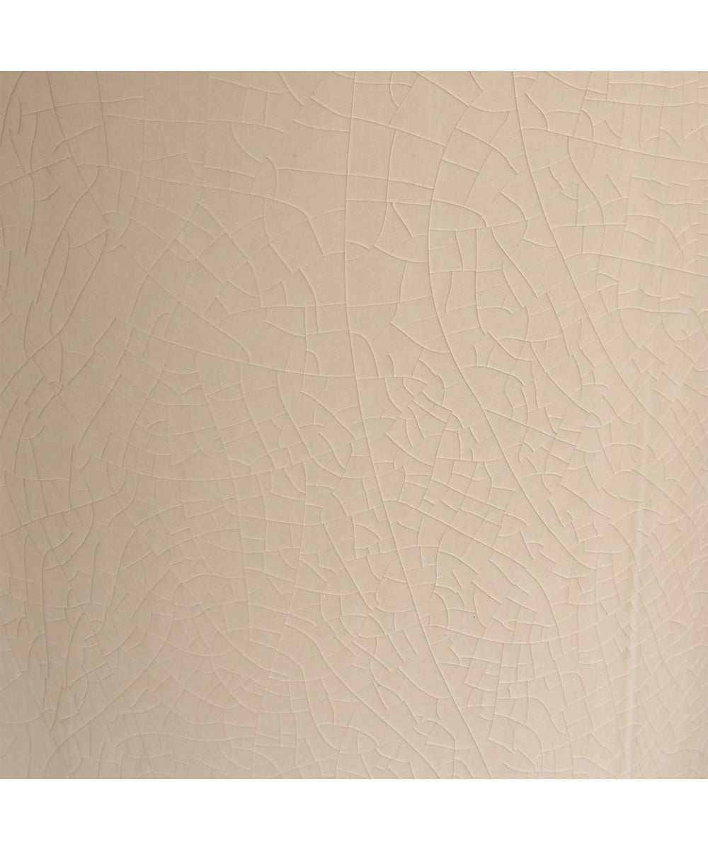 Ceramic Table Lamp with Crackled Gray Glaze