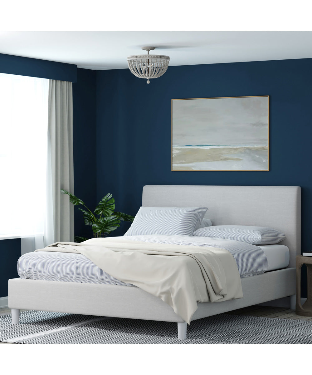 Handley 3-Light Semi-Flush Sand Dollar