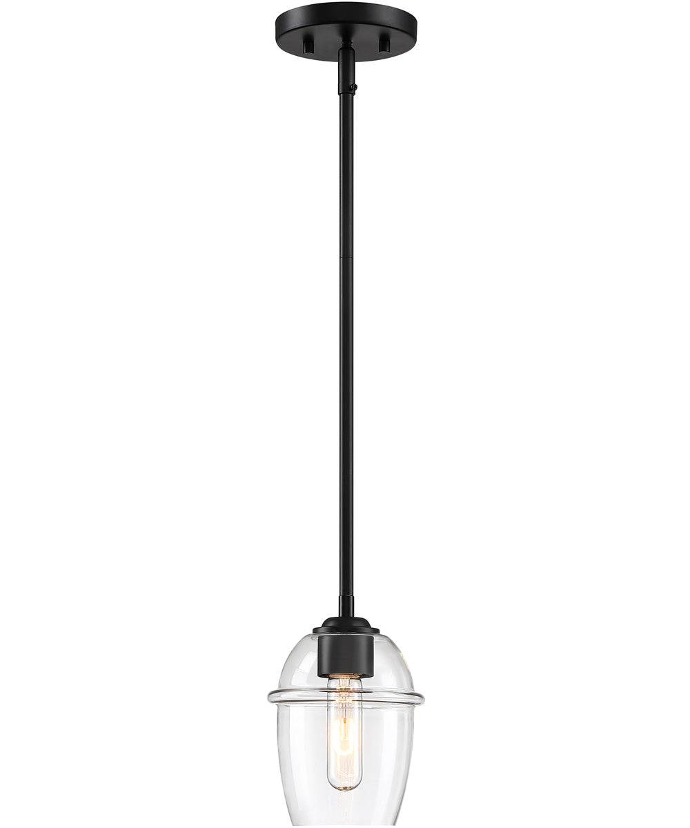 Summer Jazz 1 Light Pendant Matte Black