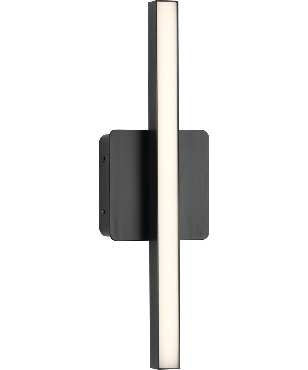 Phase 4 16 in. Small Modern Integrated 3CCT Integrated LED Linear Vanity Light Matte Black