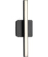 Phase 4 16 in. Small Modern Integrated 3CCT Integrated LED Linear Vanity Light Matte Black