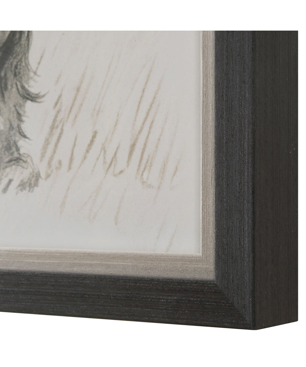 Loyal Companion Framed Dog Prints, Set of 9