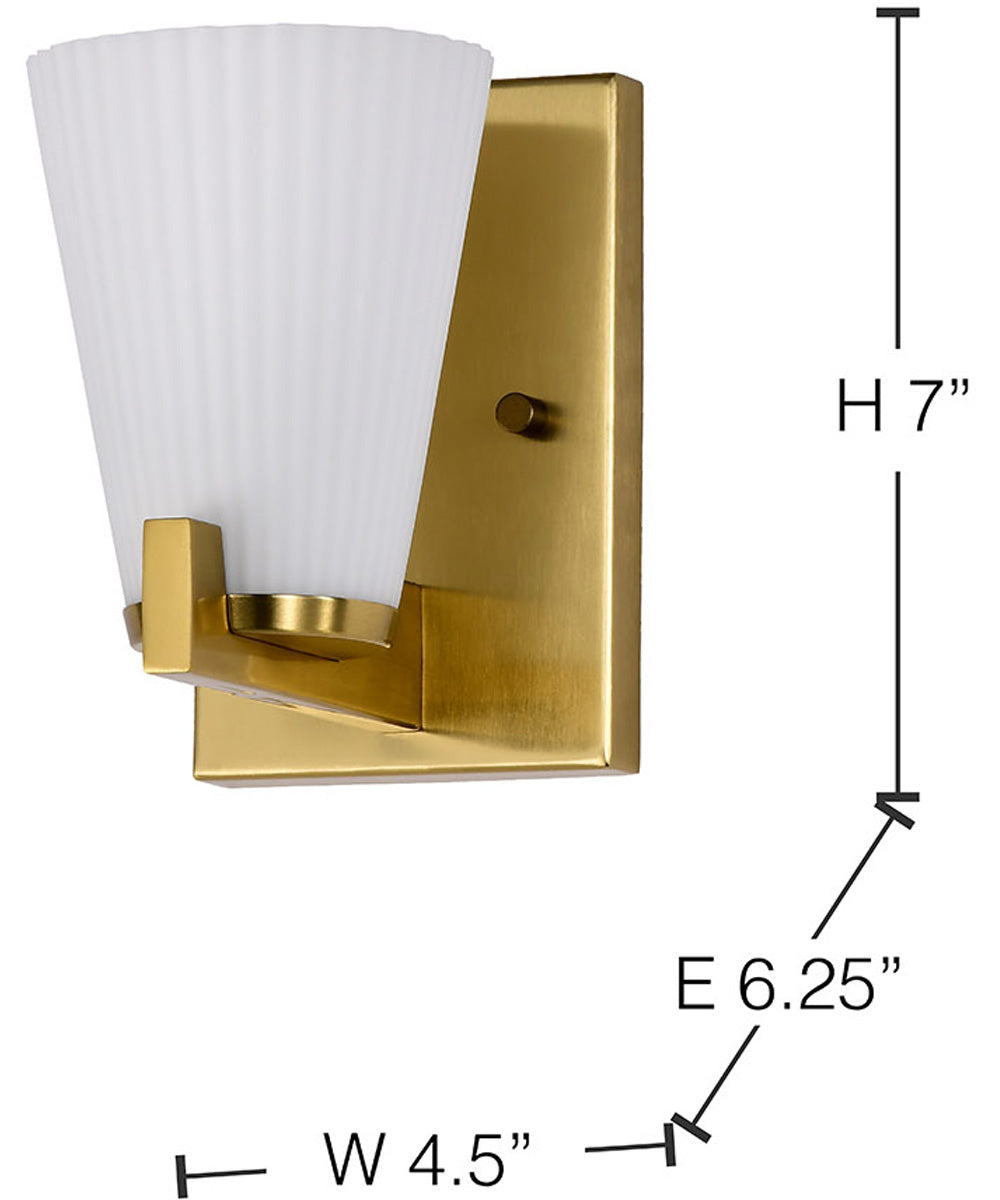 Royale 1-Light Vanity & Wall Burnished Brass