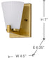 Royale 1-Light Vanity & Wall Burnished Brass