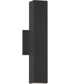 Colombo 15 inch LED Outdoor Square Up/Down Light- 5CCT Black
