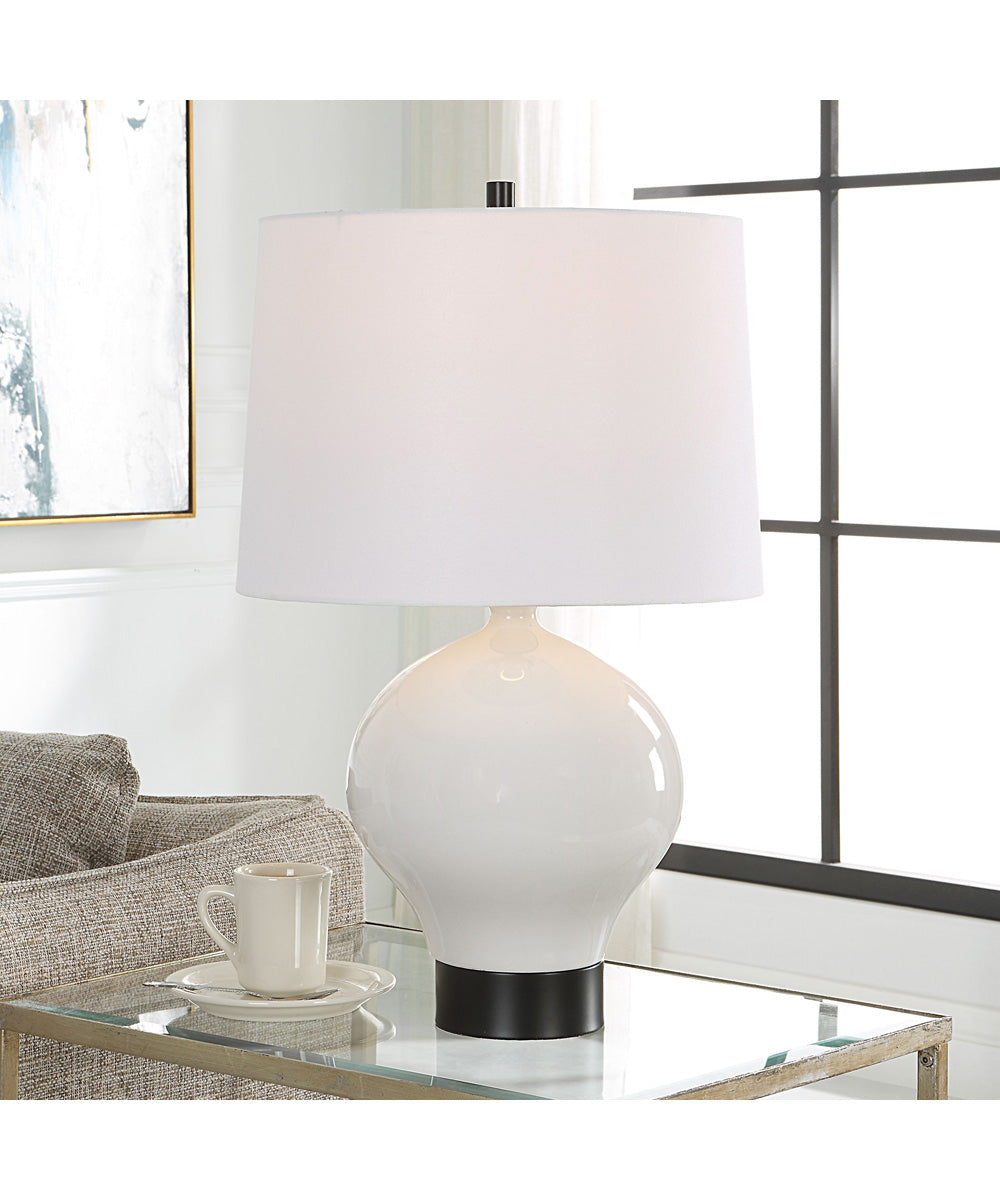 Collar Gloss White Table Lamp