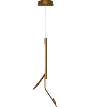 Scion 24 inch LED Pendant Weathered Brass