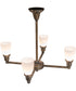 27" Wide Revival Oyster Bay Goblet 4 Light Chandelier