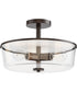 Fuller 3-Light Semi Flush/Pendant Convertible Oil Rubbed Bronze