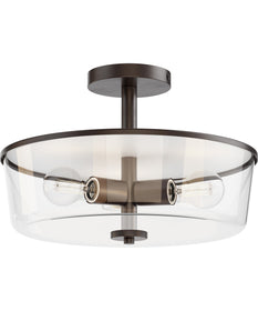 Fuller 3-Light Semi Flush/Pendant Convertible Oil Rubbed Bronze