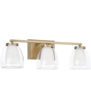 Joss 3-Light Vanity Aged Brass