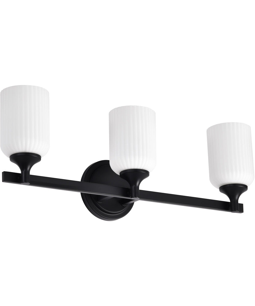 Solara 3-Light Vanity & Wall Matte Black
